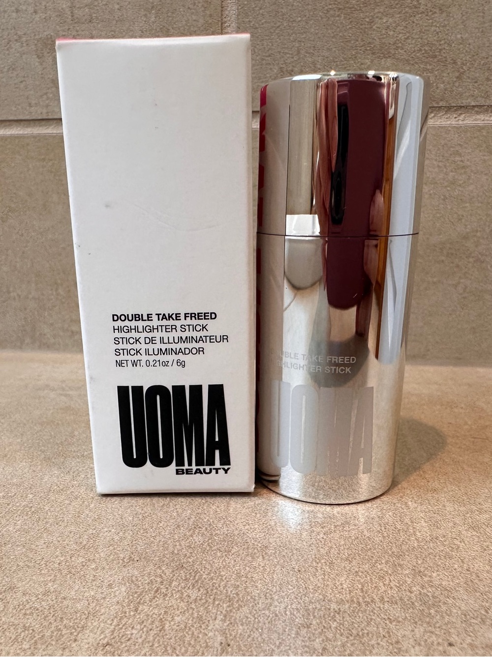 UOMA Double Take Highlighter Freed in HONEY HONEY 0.21 OZ NIB
